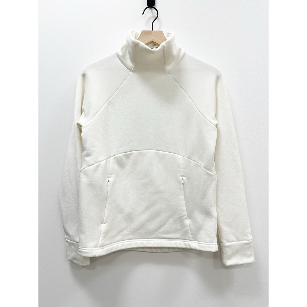 Athleta Altitude Polartec Funnel Neck Sweatshirt in White - XS